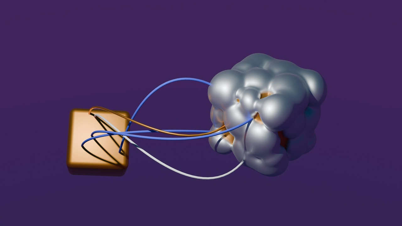 Computed molecular orbital diagram for a transactinide compound and a schematic of theoretical modeling