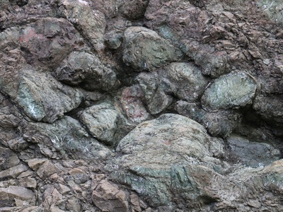 Greenschist-facies Metabasalt