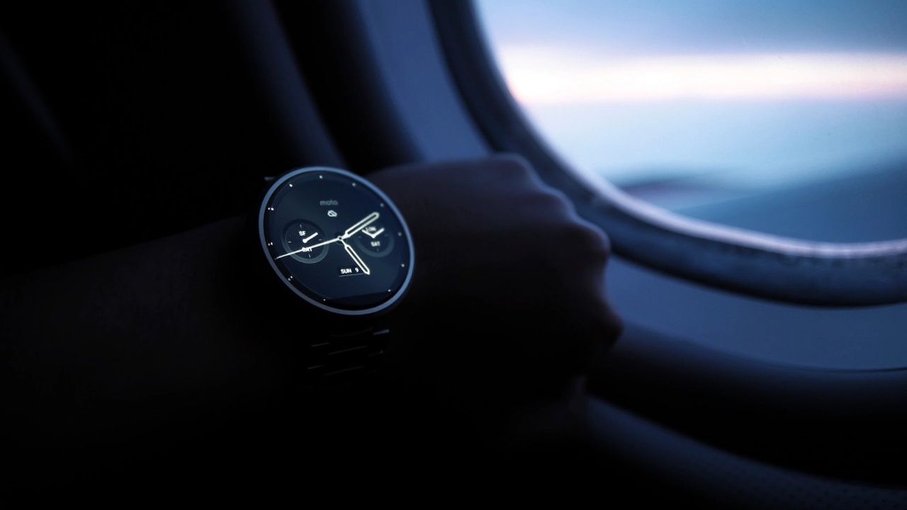 Smartwatch displaying health and fitness data