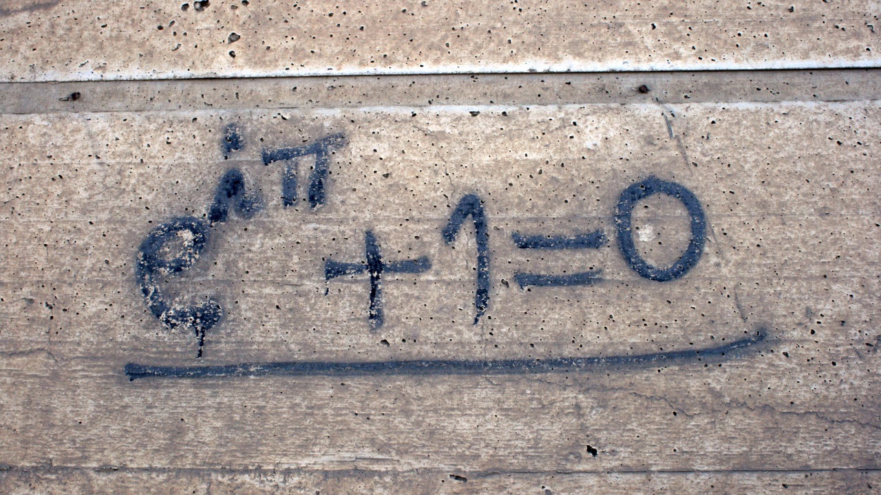 Historical textbook illustration of sine and cosine and Euler's formula