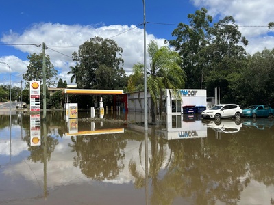 Rainband flooding event
