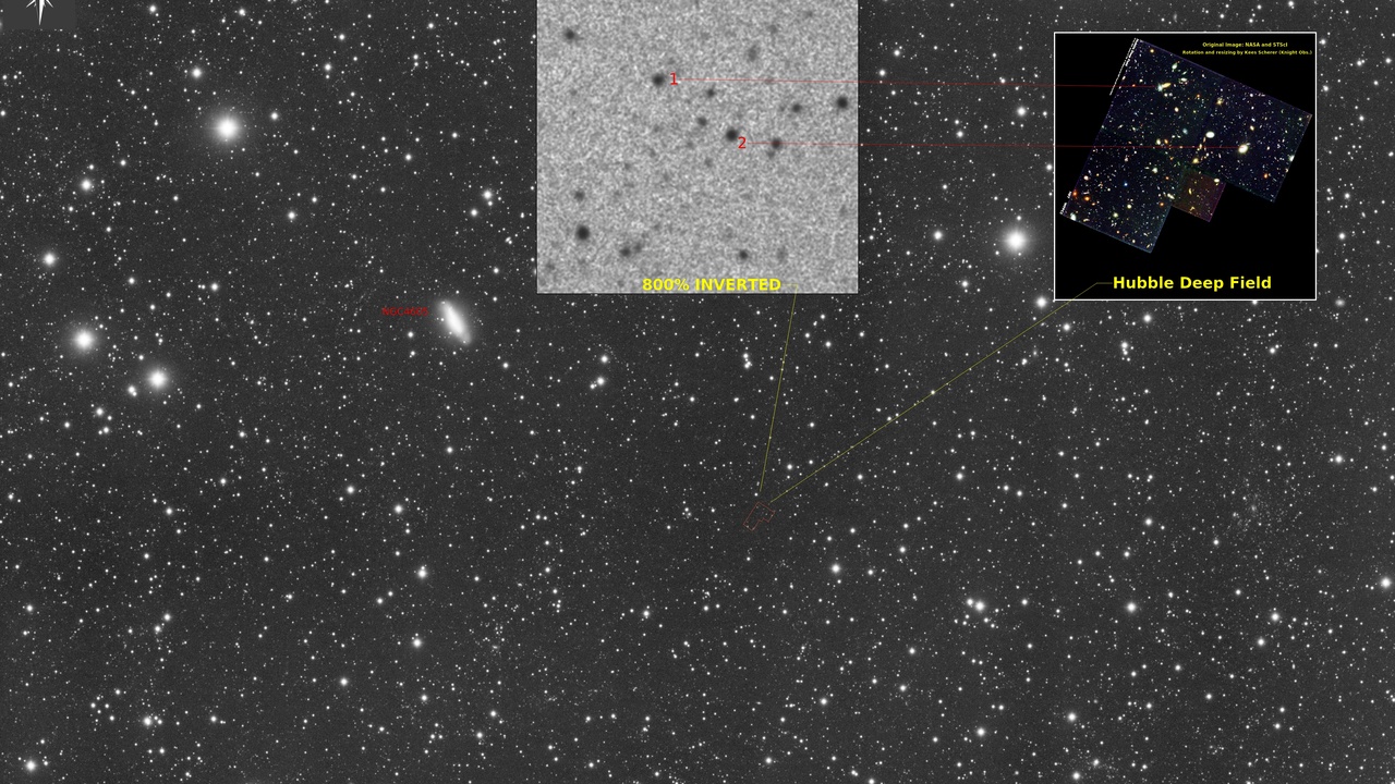 Hubble deep field and Webb telescope discoveries