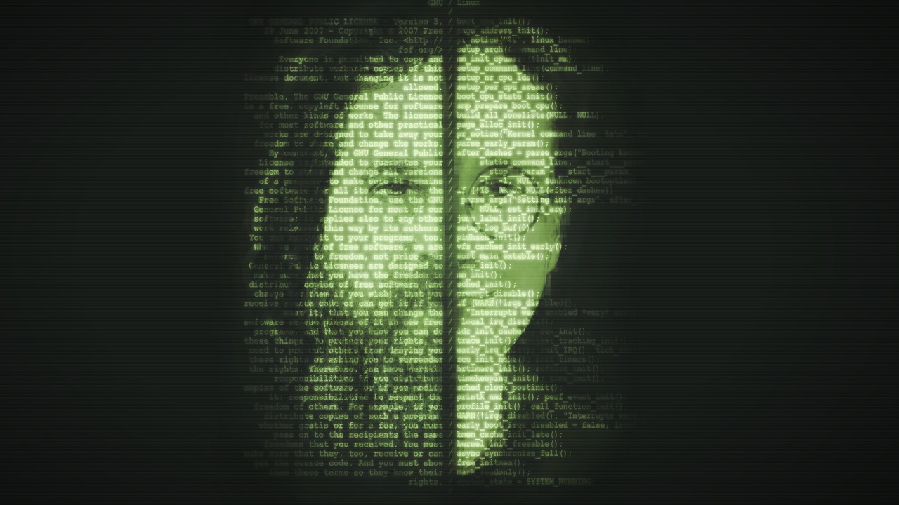 Concept art showing digital mind uploading and ethical debate