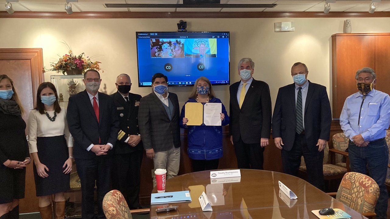 Images representing lead pipes, arsenic testing, and hydrogen fuel safety