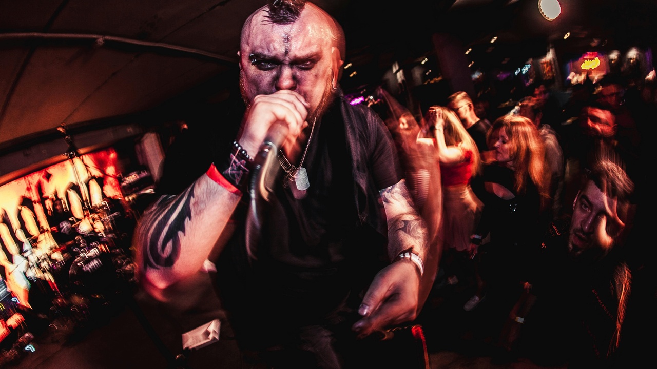 Rock concert crowd and vinyl records representing culture, behavior, and the music industry