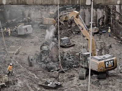 Soil excavation and removal