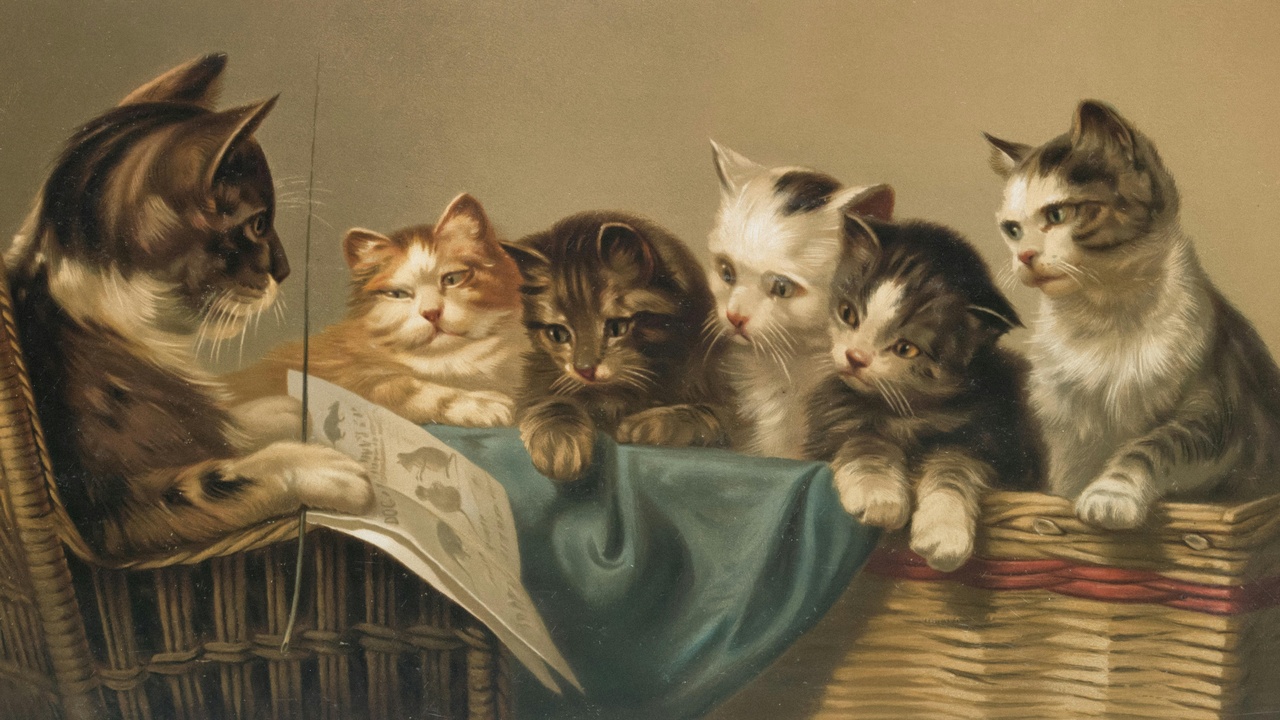 Ancient Egyptian depiction of a domestic cat.