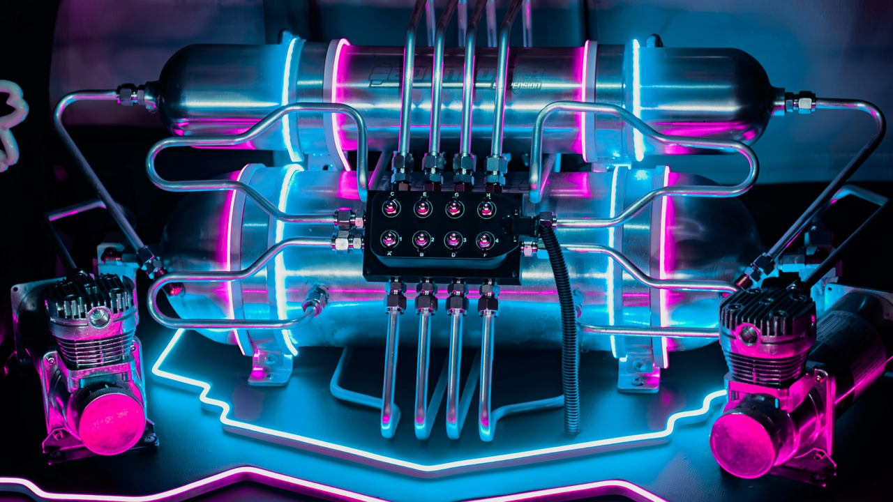 Concept art of a fusion power plant supplying electricity to a city