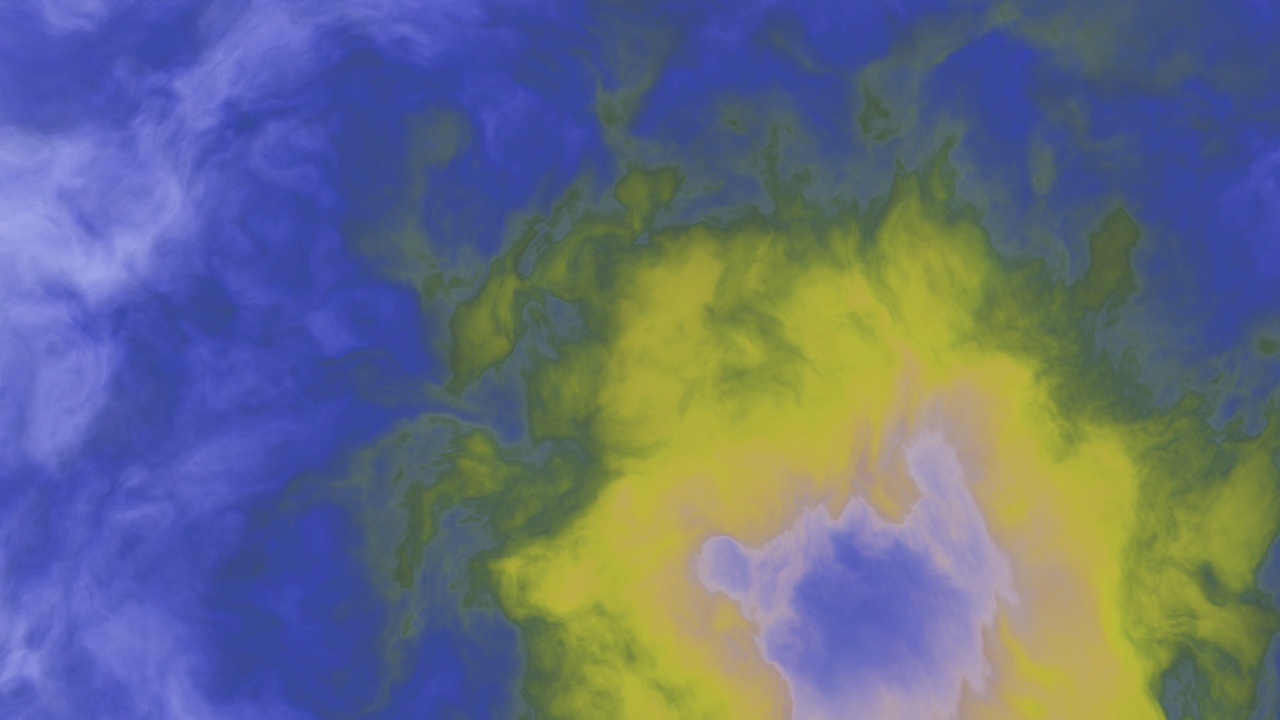 Satellite imagery showing weather patterns and atmospheric layers