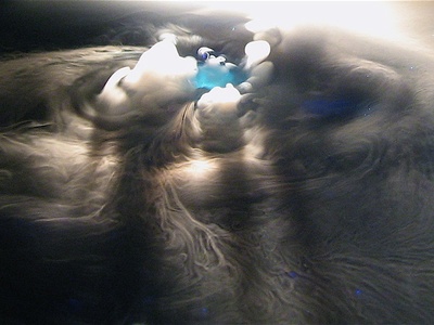 Sublimation of carbon dioxide (dry ice)